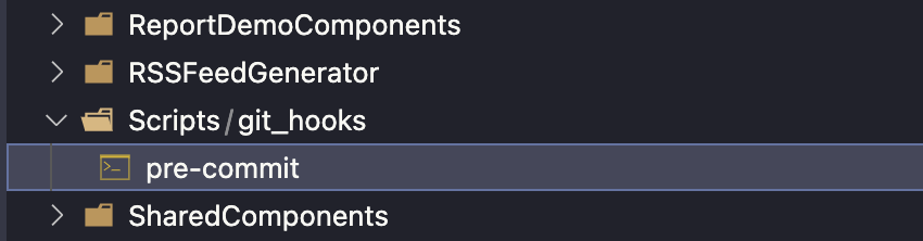 Pre-Commit in Source Control